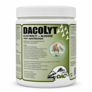 אלקטרוליטים ליונים DAC Dacolyt דאקוליט – אבקת מינרלים וגלוקוז 600 גרם, הוראות מינון דאקוליט על האריזה ולוגו טריפל פט