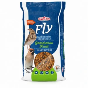 שקית מזון חרקים עם פירות FLY 2 קילו Gammarus Fruit עם לוגו טריפל פט