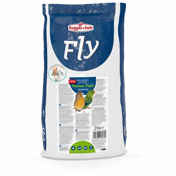 מזון ביצים עם צמחים FLY 2 קילו Herbal Paté עם לוגו טריפל פט