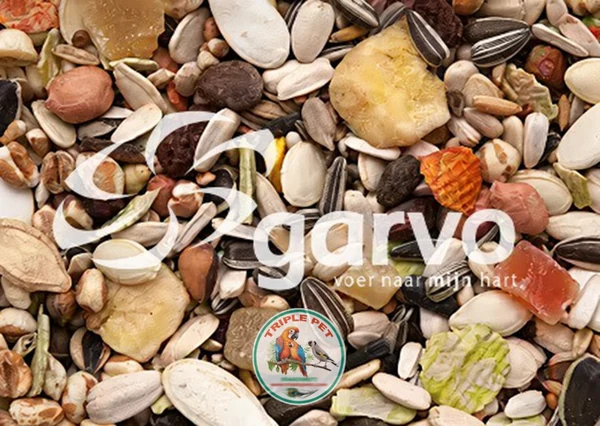 תקריב תערובת להמחשה בעמוד GARVO 5318 לתוכים גדולים, עם לוגו טריפל פט