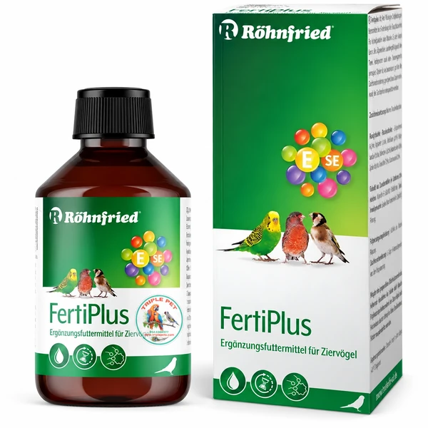 ויטמין לשיפור הפוריות FertiPlus – פרטיפלוס רונפריד עם ויטמין E וסלניום להכנה לרבייה, בקבוק 100 מ״ל