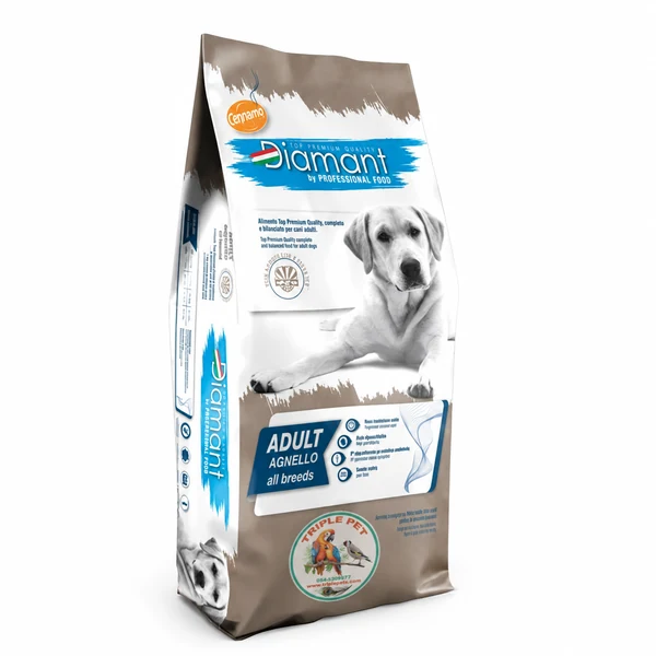 דיאמנט כבש לבוגר – אריזת Cennamo Diamant Adult Agnello All Breeds עם לוגו טריפל פט
