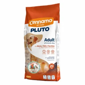 פלוטו לכלב בוגר – שק PLUTO Adult בקר, עוף והודו 20 ק״ג עם לוגו טריפל פט