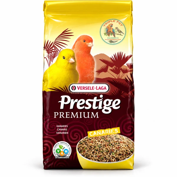 פרסטיז פרימיום לכנרים – שק Prestige Premium Canaries בצהוב ובורדו עם לוגו טריפל פט