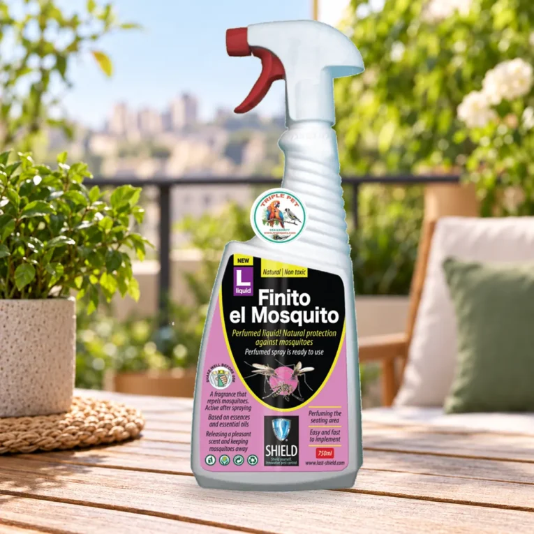 תרסיס דוחה יתושים לסביבה שילד SHIELD 750 מ״ל Finito el Mosquito L