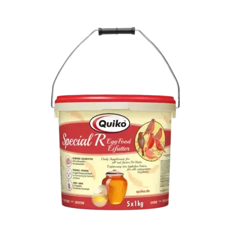 Quiko Special R מזון ביצים אדום קוויקו לכנרי צבע דלי 5 ק"ג