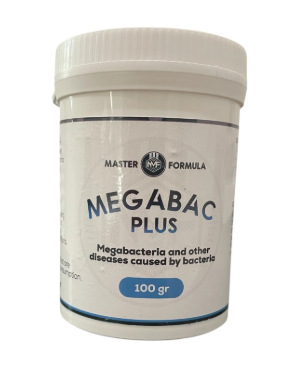 Megabac Plus 100gr – אנטיביוטיקה למגה‑בקטריה בציפורים