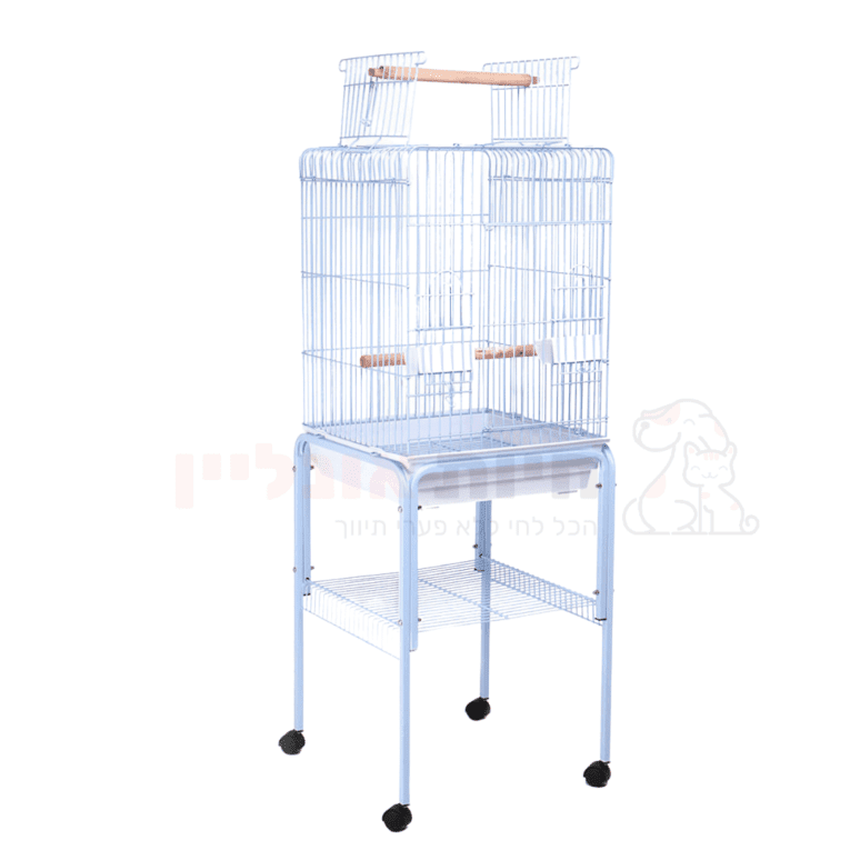 כלוב עם עגלה לתוכי האכלת יד