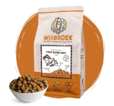 כופתיות לתוכים גדולים – מזון איכותי מבוסס פירות | Wisbroek Parrot Fruit Blend Daily Large