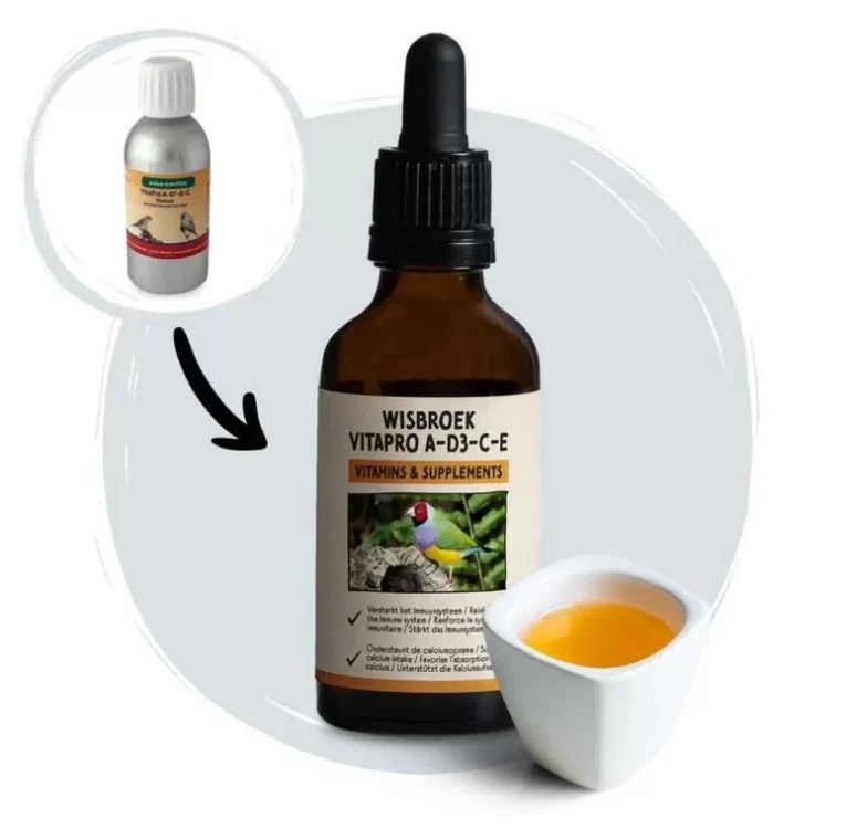 ויטמינים ADEC לציפורים 50 מ"ל – תוסף תזונה איכותי מבית WISBROEK