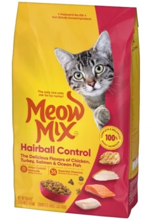 שק מזון לחתולים Meow Mix Hairball Control 1.42 ק"ג