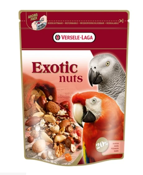 פינוק לג'אקו VERSELE LAGA עם אגוזים טבעיים ופירות יבשים לתוכים גדולים