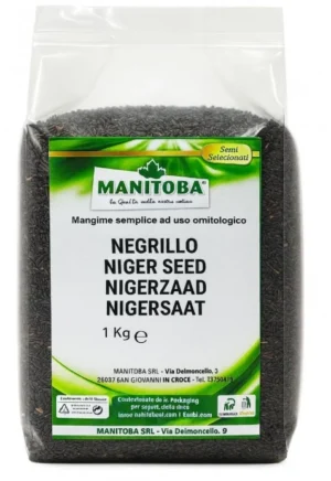 זרעי ניגר לציפורים MANITOBA 1 ק"ג אריזה קטנה