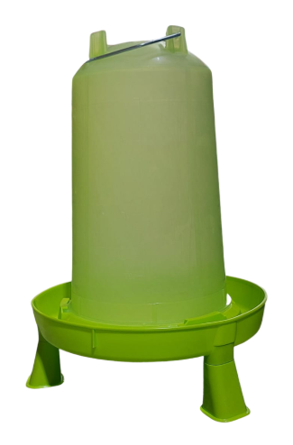 כלי מים לתרנגולות ופרגיות 10 ליטר עם רגליים בלול