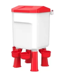 מיכל מים לעופות 7 ליטר עם 4 יציאות ורגליים