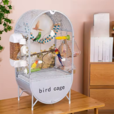 כלוב תוכים גדול אקרילי – כלוב וילה אקולוגית לציפורים