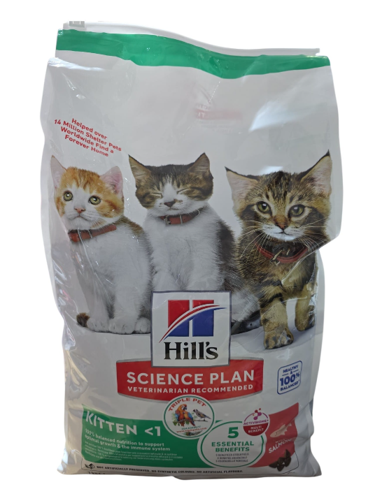 מזון לגור חתול טעם סלמון הילס סיינס פלאן Hill's Kitten Salmon