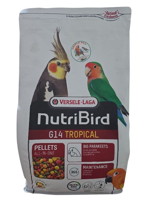כופתיות טרופיקל לתוכי בינוני G14 צבעוני VERSELE LAGA NutriBird