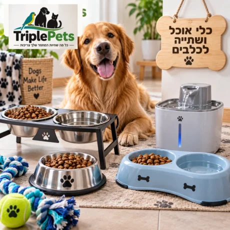 כלי אוכל ושתייה לכלבים