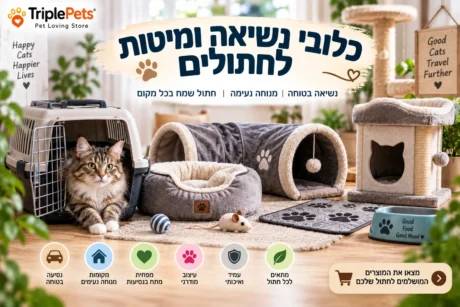 כלובי נשיאה ומיטות לחתולים