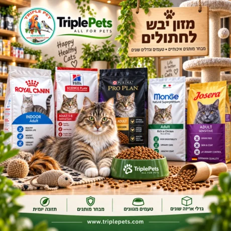 מזון לחתולים יבש