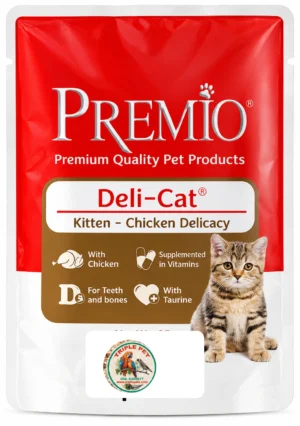 פרמיו פאוץ עוף ברוטב לגור חתול 85 גרם PREMIO Kitten