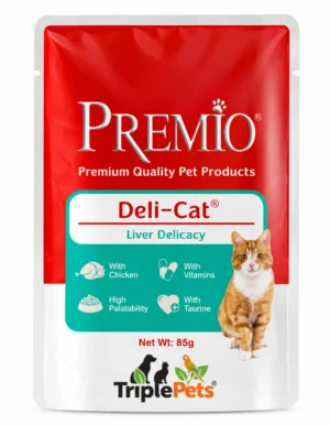 פרמיו פאוץ כבד ברוטב לחתול בוגר 85 גרם PREMIO Deli-Cat