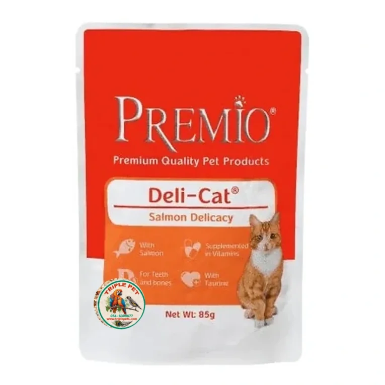 פרמיו פאוץ סלמון בג'לי לחתול בוגר 85 גרם PREMIO Deli-Cat
