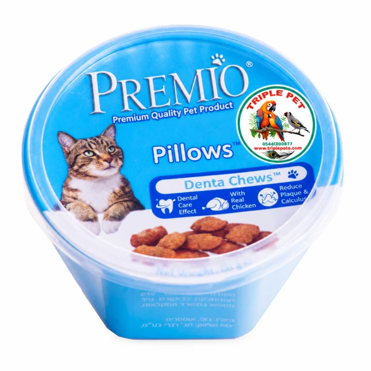 פרמיו כריות דנטל עוף לחתול 60 גרם PREMIO Pillows