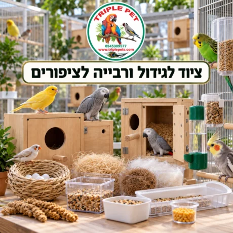 ציוד לגידול ורבייה לציפורים
