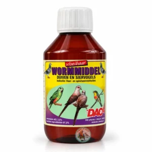 תילוע נגד תולעי שיער DAC Liquid Wormer – תילוע דאק 200 מ״ל, בקבוק לבמיזול לציפורים