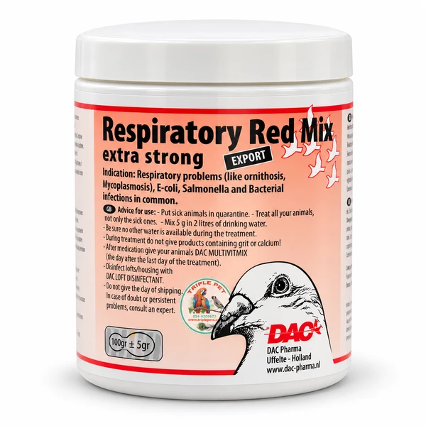 דאק רד מקס אקסטרה סטרונג DAC Respiratory Red Mix Extra Strong, צנצנת 100 גרם; מינון רד מקס והרכב התערובת בעמוד