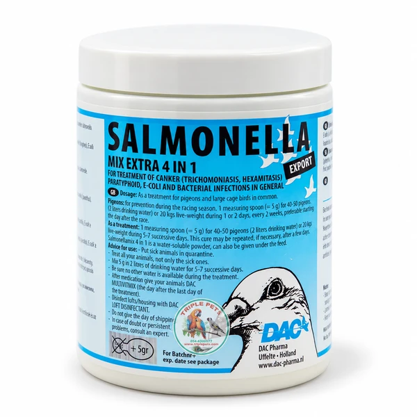 דאק סלמונלה אקסטרה Salmonella Mix Extra – סלמונלה דאק 100 גרם, צנצנת דאק 4 ב 1