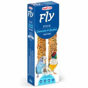 חטיף פירות לתוכונים ופינקים FLY Fruit Mix – שני מקלות, מזון משלים באריזת 80 גרם
