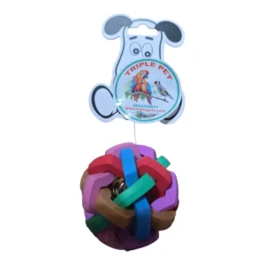 כדור גומי עם פעמון לכלב